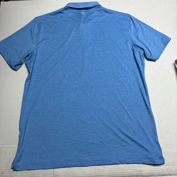 2 Peter Millar Polo Shirts Crown Crafted (Blue), Summer Comfort (Gray) Men's XL - Picture 8 of 9